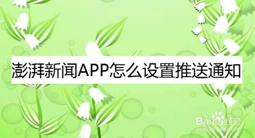 安卓的新闻通知推送iphone所有通知不推送-第2张图片-太平洋在线下载